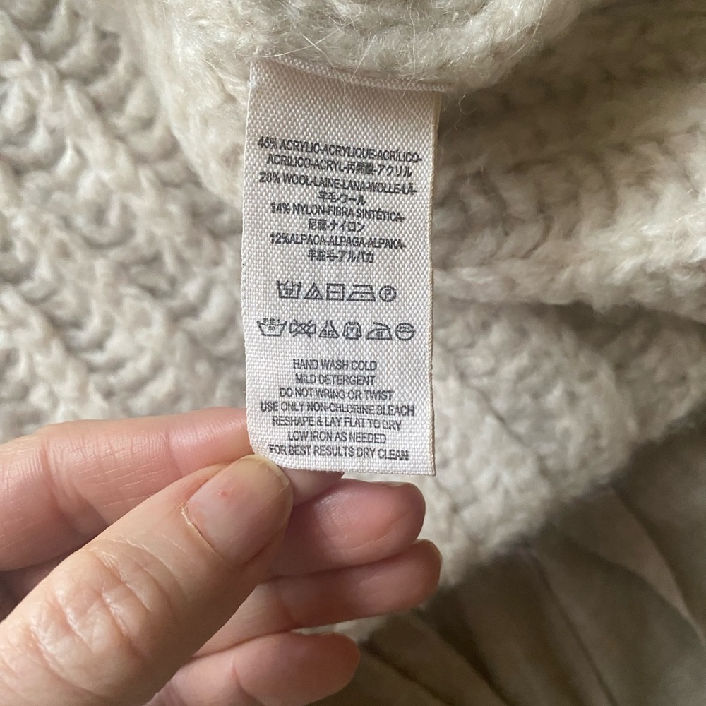 Free people cowl neck chunky sweater - Picture 7 of 7
